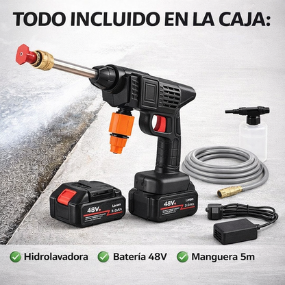 Hidrolavadora Inalambrica + Batería + Adaptador