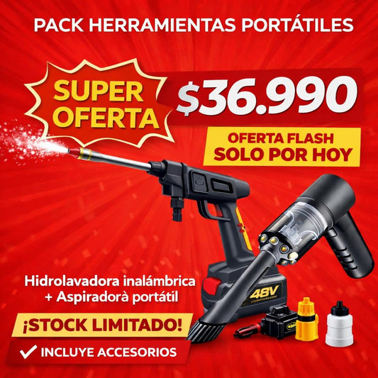 PACK DE ASPIRADORA-HIDROLAVADORA
